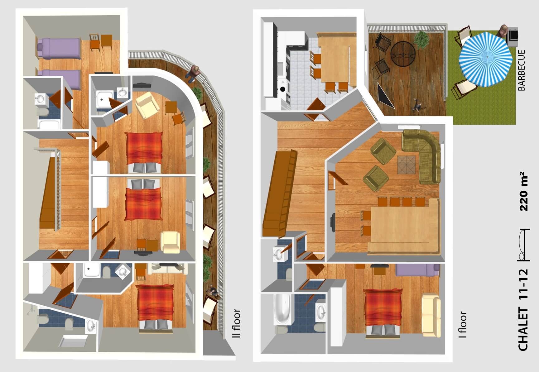 Chalet Villa Floor Plan
